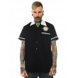 Dragstrip Clothing Mens Bowling Shirt Bonneville Speed Racing 